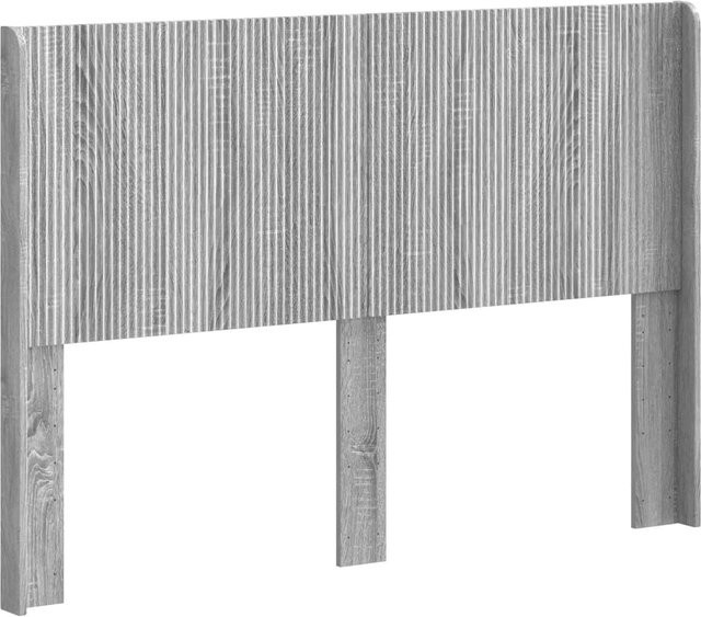 vidaXL Kopfteil für Erwachsene in Grau, Modernes Design mit Streifenmuster, MDF und Holz, Höhe: 116 cm, Breite: 58 cm - Bild 1