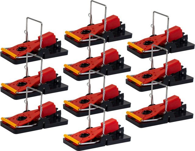 Gardigo Schlagmausefalle 10er Set in Schwarz, Rot und Gold - Bild 2