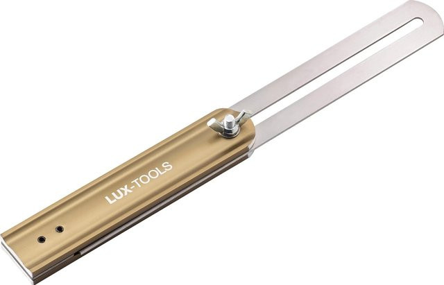 LUX-TOOLS Schmiege aus Metall in Gold, Länge: 250 mm - Bild 1