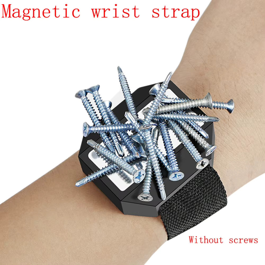 DAZZLEEX Magnetischer Armband-Werkzeughalter für Schrauben in Schwarz - Bild 3