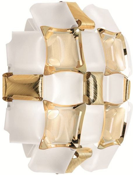 Slamp Mida Applique Wandleuchte in Weiß und Gold mit LED-Technik - Bild 1