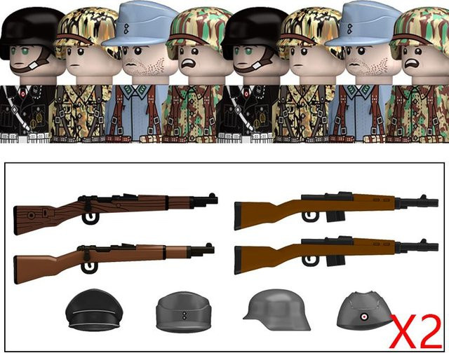 Yiran Toy Militär WW2 Bausteine Soldaten Infanterie Spielzeug - Bild 1