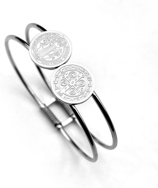 Rui Di Medaillenarmband, Edelstahl, Gold, Silber, Unisex - Bild 1