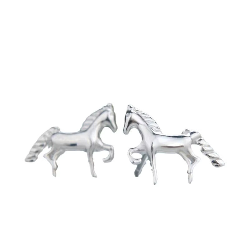 Ohrstecker GaGa-Duck, 925 Sterling Silber, Pony Pferd, Damen - Bild 5