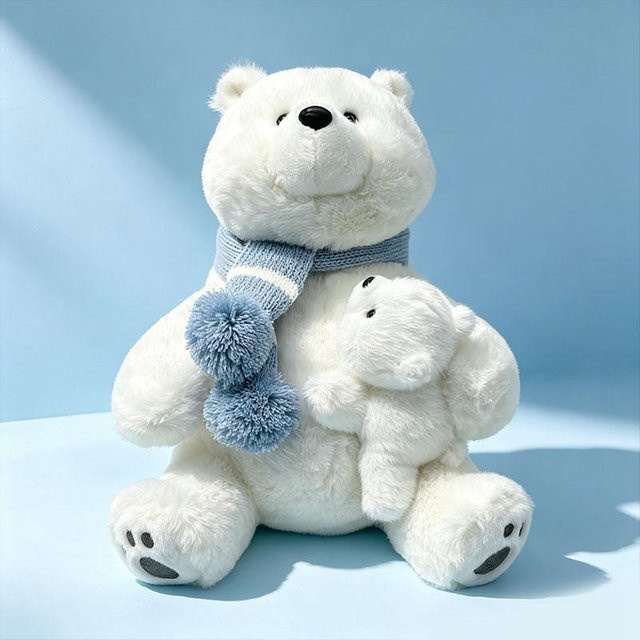 Yiran Health & Beauty Meeresbewohner Mutter und Sohn, Plüschpuppe, 28 cm - Bild 1