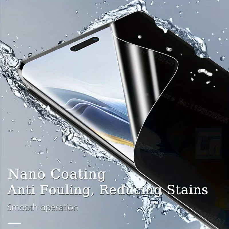3er-Pack Privatsphäre Hydrogelfolie für Realme GT 8 Pro, GT 7 Pro und GT 7T, Transparent, Full Cover Displayschutzfolie mit Anti-Spy-Funktion - Bild 4