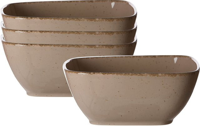 Ritzenhoff & Breker Servierschalen Casa aus Keramik in Beige, 4er Set, Durchmesser: 18 cm - Bild 1