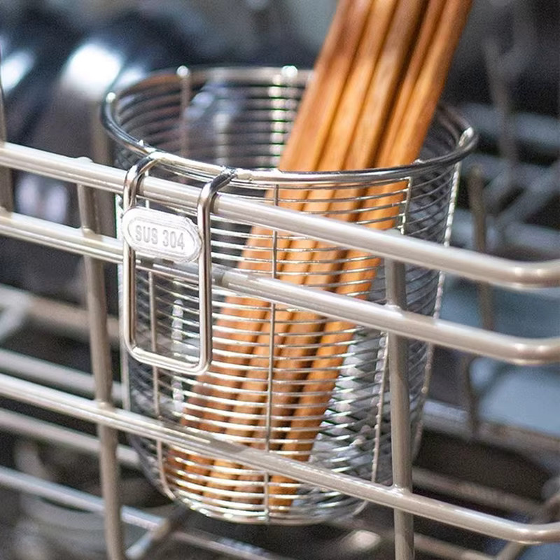 Kitchenism Küchenbesteckhalter Organizer aus Edelstahl in Silber zur Wandmontage für Besteck und Spülmaschinenkorb - Bild 3