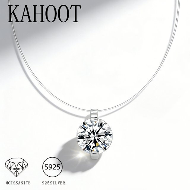 KAHOOT Halskette, 925 Silber, Moissanit, Unisex - Bild 1