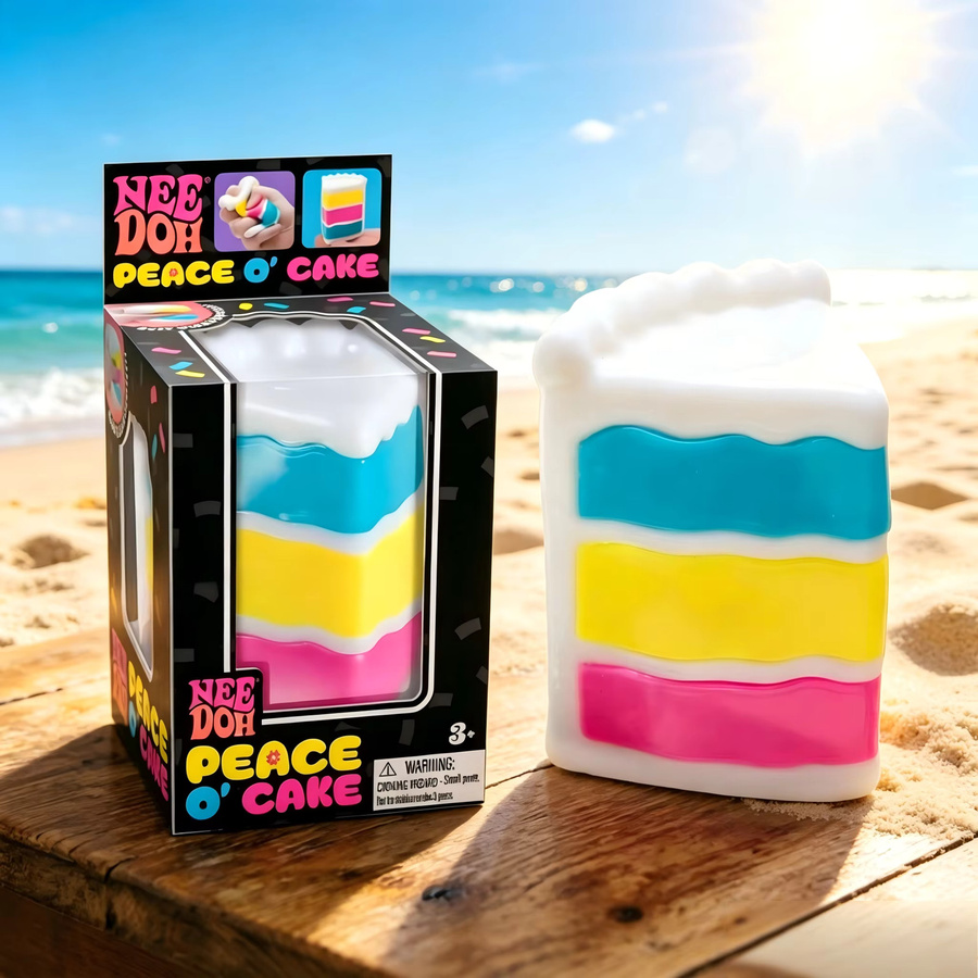 NeeDoh Peace O' Cake, Kuchenförmiges Squishy-Spielzeug, 1-3 Stück - Bild 3
