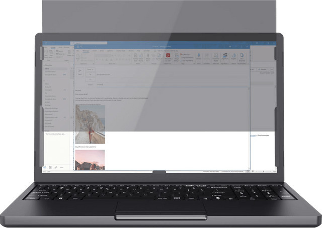 Trust Primo Blickschutzfilter für 15,6-Zoll-Laptops in Schwarz - Bild 2