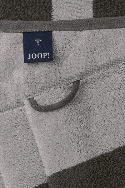 JOOP! BARS DOUBLEFACE Saunatuch aus Baumwolle in Platin/Silbergrau, Breite: 80 cm, Länge: 200 cm - Bild 2