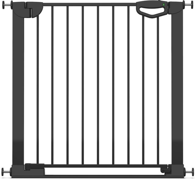 Geuther Tür- und Treppenschutzgitter Easylock mit Flatstep in Schwarz, ohne Bohren, Metall, Breite: 83 cm - 90 cm - Bild 1