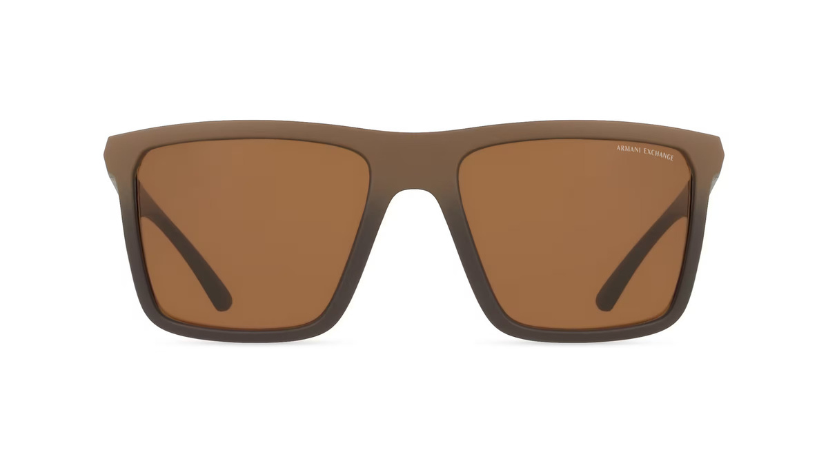 Emporio Armani 0AX4162SU Sonnenbrille, Vollrand, Quadratisch, Kunststoff, braun, Herren - Bild 1