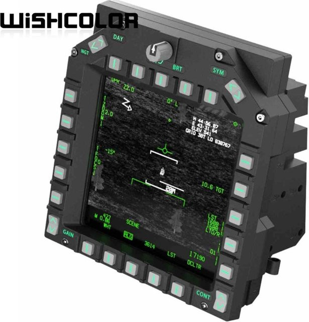 WINWING DCS MFD Multifunktionales Anzeigegerät für Flugsimulator-Spiele, USB 3.0, Schwarz - Bild 1