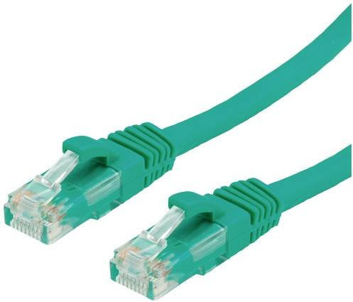 Value RJ45 Patchkabel CAT 6a U/UTP Ethernet LAN in Grün, Länge: 1,50 m - Bild 1