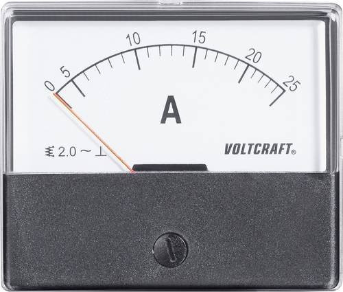 Voltcraft AM-70X60/25A Einbau-Messgerät mit 25A Dreheisen in Schwarz - Bild 1