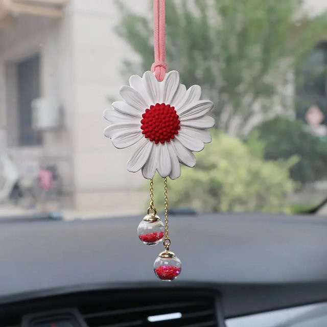 SZwatch Auto Rückspiegel Anhänger, Daisy, Gips, Unisex - Bild 1