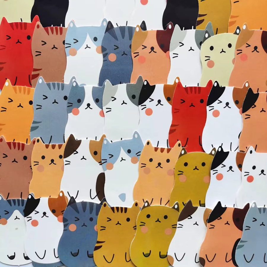GOGOTU Tier-Katzen-Aufkleber, 40-teiliges Set, multicolor - Bild 2