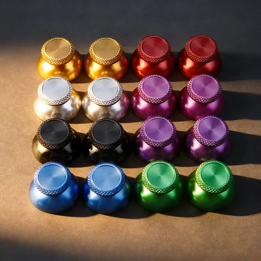 DATA FROG Aluminium-Thumbsticks mit Silikon-Griffkappen für PS5 in Grün - Bild 2