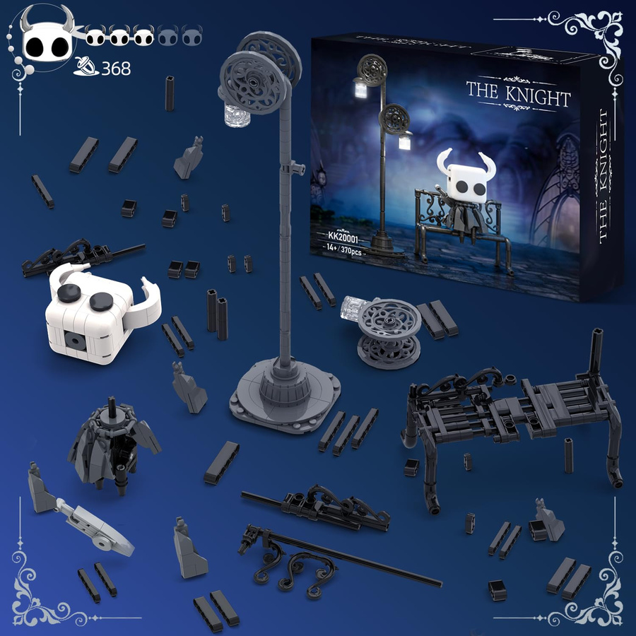 Hollow Knight Ghost Bausteine Straßenbeleuchtungsmodell 370-teiliges Set - Bild 2
