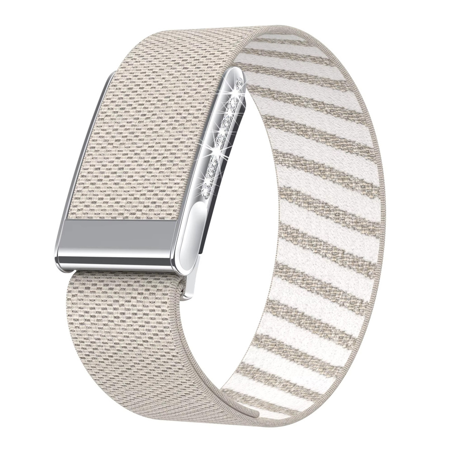 Armband für Whoop 5.0/ONE/Peak/Life, Textil, Diamant, Silber, Damen - Bild 3
