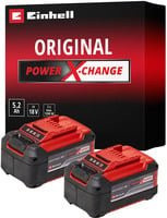 Einhell Power X-Change Akku Twinpack 2x 18V 5,2Ah PXC in Schwarz-Rot - Bild 1