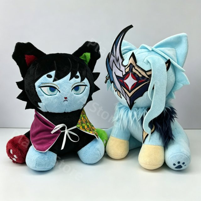 Bandai Genshin Impact Il Dottore, Katzen-Plüschpuppe, Plüsch / Textil - Bild 1