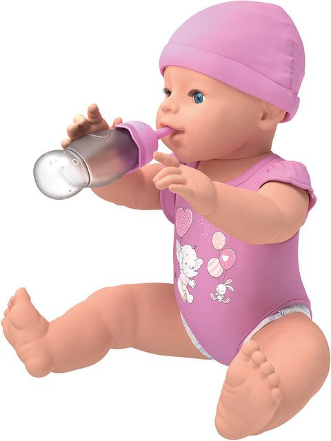 PLAYTIVE Babypuppe Toni mit Trink- und Nässefunktion Rosa - Bild 1