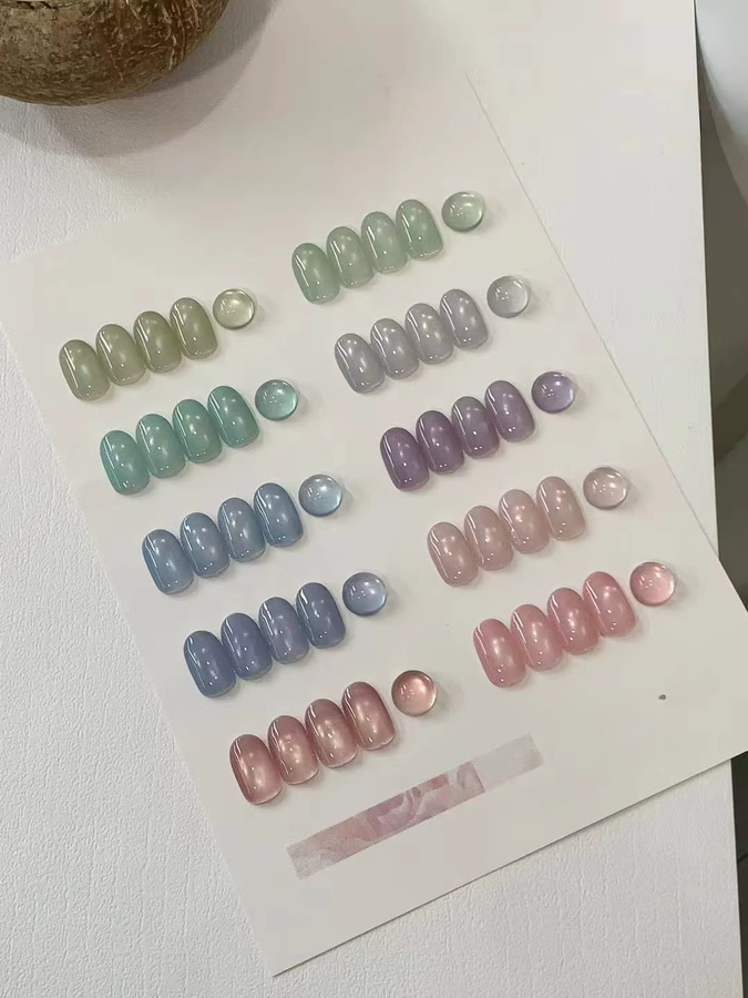 SJP Gel-Nagellack-Set, 10 Farben, mit Farbkarte - Bild 2