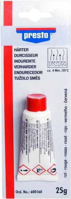 Presto Härter für Spachtel, Rot, 25 g - Bild 1