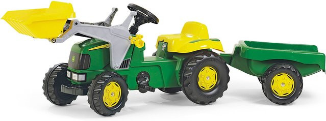 Rolly Toys John Deere Trettraktor rollyKid, mit Lader, ab 2,5 Jahren - Bild 1