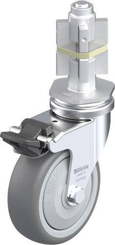 Blickle LRA-TPA 75KF-FI-E05 Lenkrolle mit Feststeller in Grau und Silber, Rad-Durchmesser: 75 mm, Tragfähigkeit: 75 kg - Bild 1