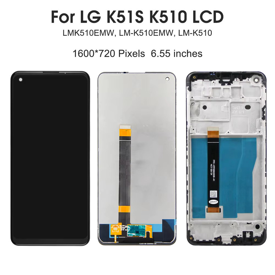 LG K51S LCD-Display Touchscreen-Digitizer-Einheit in Schwarz, 6,55 Zoll Ersatzteil für LG K51S K51 S LMK510EMW LM-K510 - Bild 2
