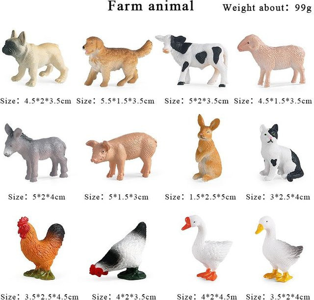 Oenux Kleine Farm Wildtier Modell, Actionfiguren, ab 3 Jahren - Bild 1
