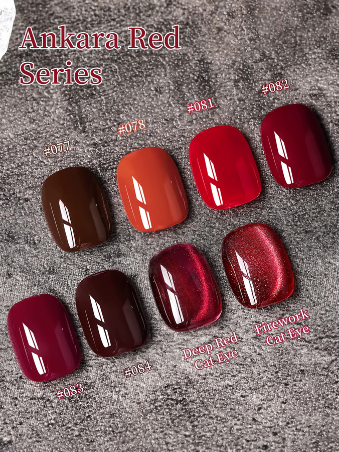 XEIJAYI Ankara Red Gel Nagellack, 15 ml, Glänzend - Bild 2