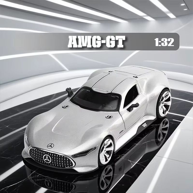 CCA AMG GT Modellauto aus Legierung in Schwarz, Maßstab 1:32 - Bild 2