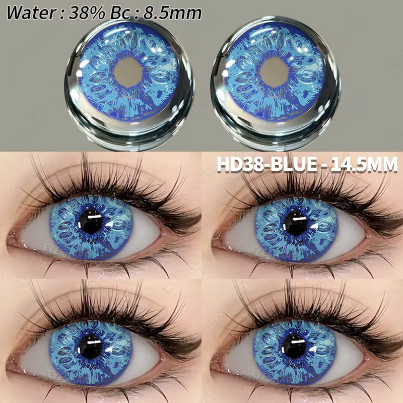 EYESHARE Farbige Kontaktlinsen Blau, 2 Stück - Bild 2