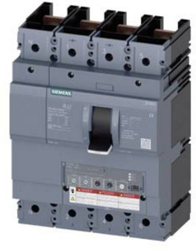 Siemens 3VA6325-5HN41-0AA0 Leistungsschalter in Grau mit einem Einstellbereich von 100 - 250A und einer maximalen Schaltspannung von 600 V/AC - Bild 1