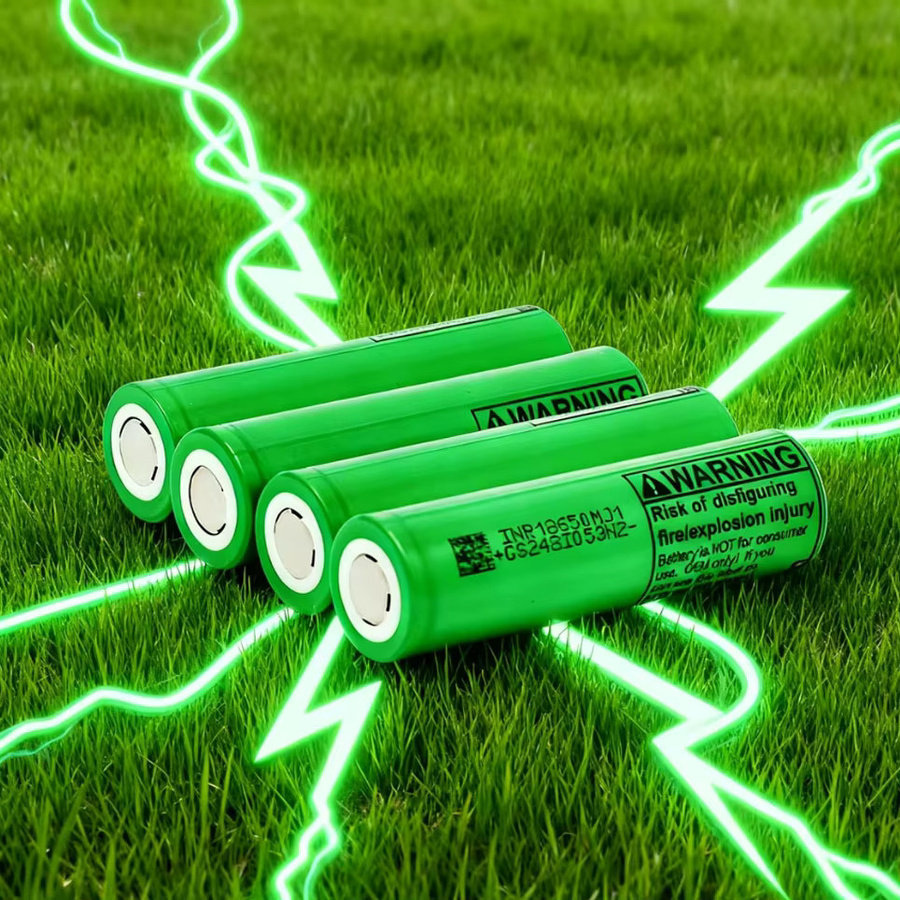 INR18650 MJ1 Lithium-Ionen-Akku 3500mAh 3,7V 25A Hochleistungs-Werkzeugbatterie in Grün - Bild 2