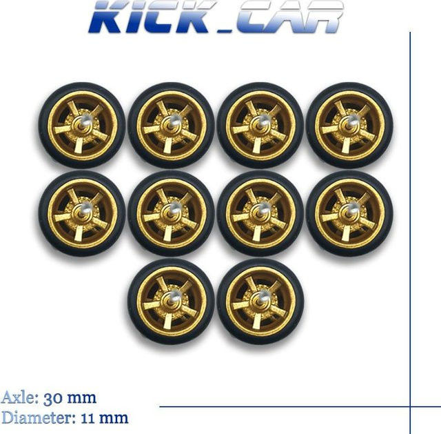 Räder, 5-teiliges Set, beige - Bild 1