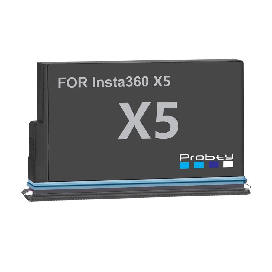 Insta360 X5 Zubehör Set mit 2850 mAh Batterie und LCD 2-Slot Schnellladebox in Schwarz - Bild 2