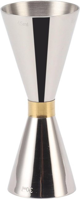 Fishine Cocktail Jigger Doppelseitiger Messbecher aus 304 Edelstahl mit Skala in Silber - Bild 1
