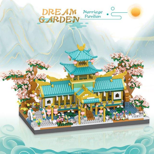 CONUSEA 3D Retro Chinesische Villa, Bausteine, 2350 Teile, ab 14 Jahre - Bild 1