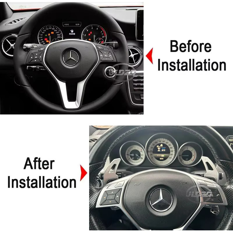 Paddle Shifter Set aus Aluminium Legierung für Mercedes-Benz A-Klasse W176 (2013-2015), 2 Stück - Bild 2