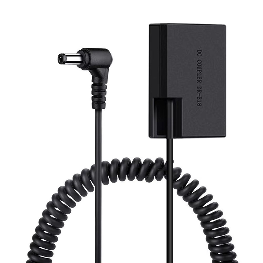 DR-E18 Dummy-Akku DC-Koppler mit halber Dekodierung für Canon LP-E17 Akkus, Farbe: Schwarz - Bild 2