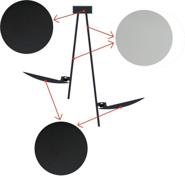 Catellani & Smith Lederam C2 LED-Deckenleuchte in Schwarz mit satiniertem Stab und warmweißem Licht (2700K) - Bild 1