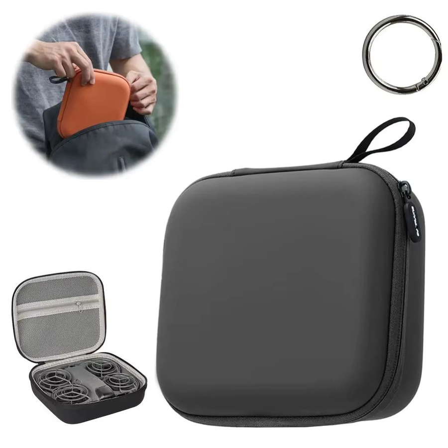 DJI NEO2 Tragbare Schutzbox und Reise-Lagerungstasche aus wasserdichtem PU in Orange - Bild 4