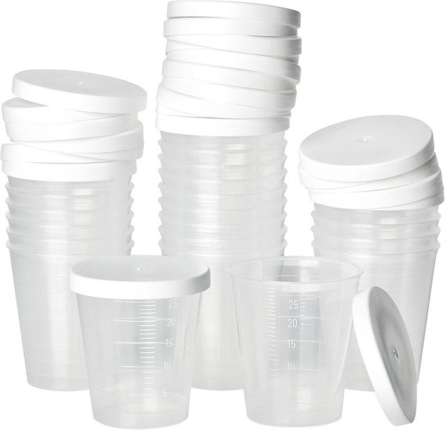 VBS Mini-Becher aus Kunststoff, 24 Stück, transparent - Bild 1