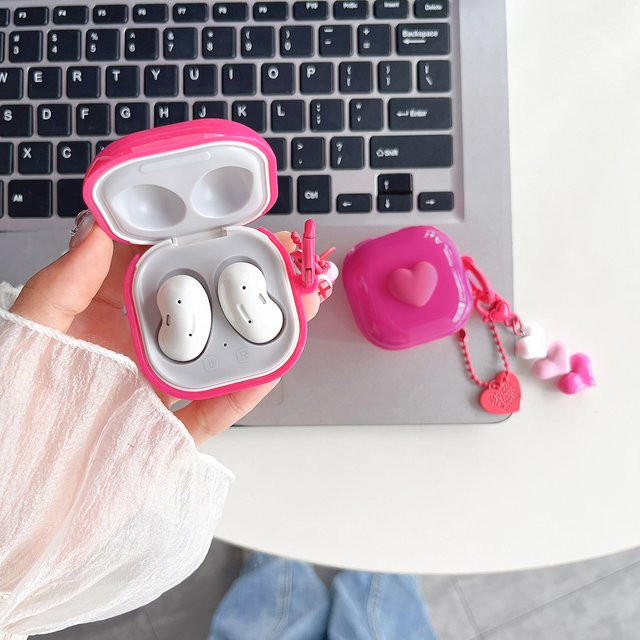 Schutzhülle für Samsung Galaxy Buds Live, Buds Pro, Buds2 und Buds2 Pro in Rot und Pink - Bild 1